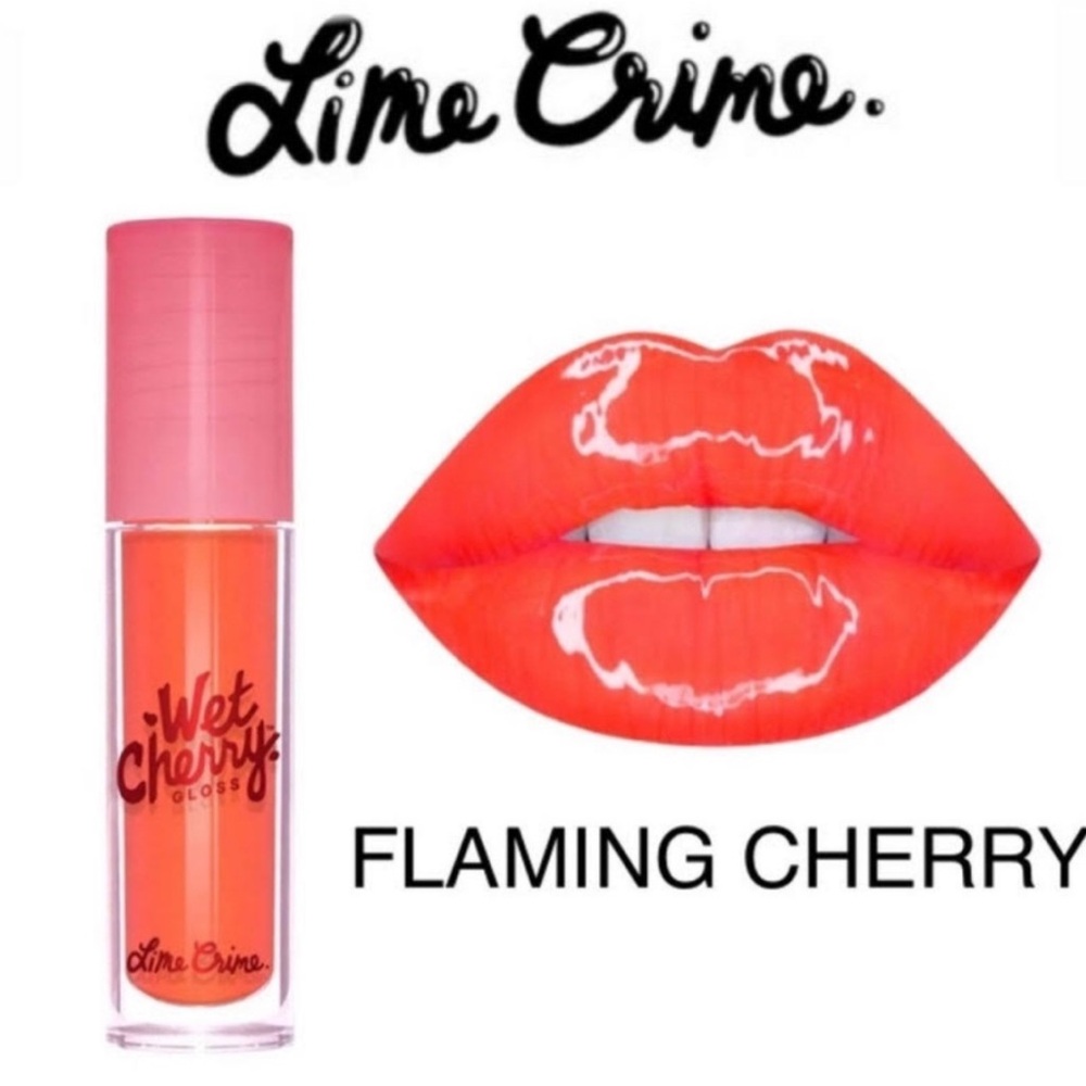 🍒🍬Flaming Cherry Lime Crime Wet Gloss